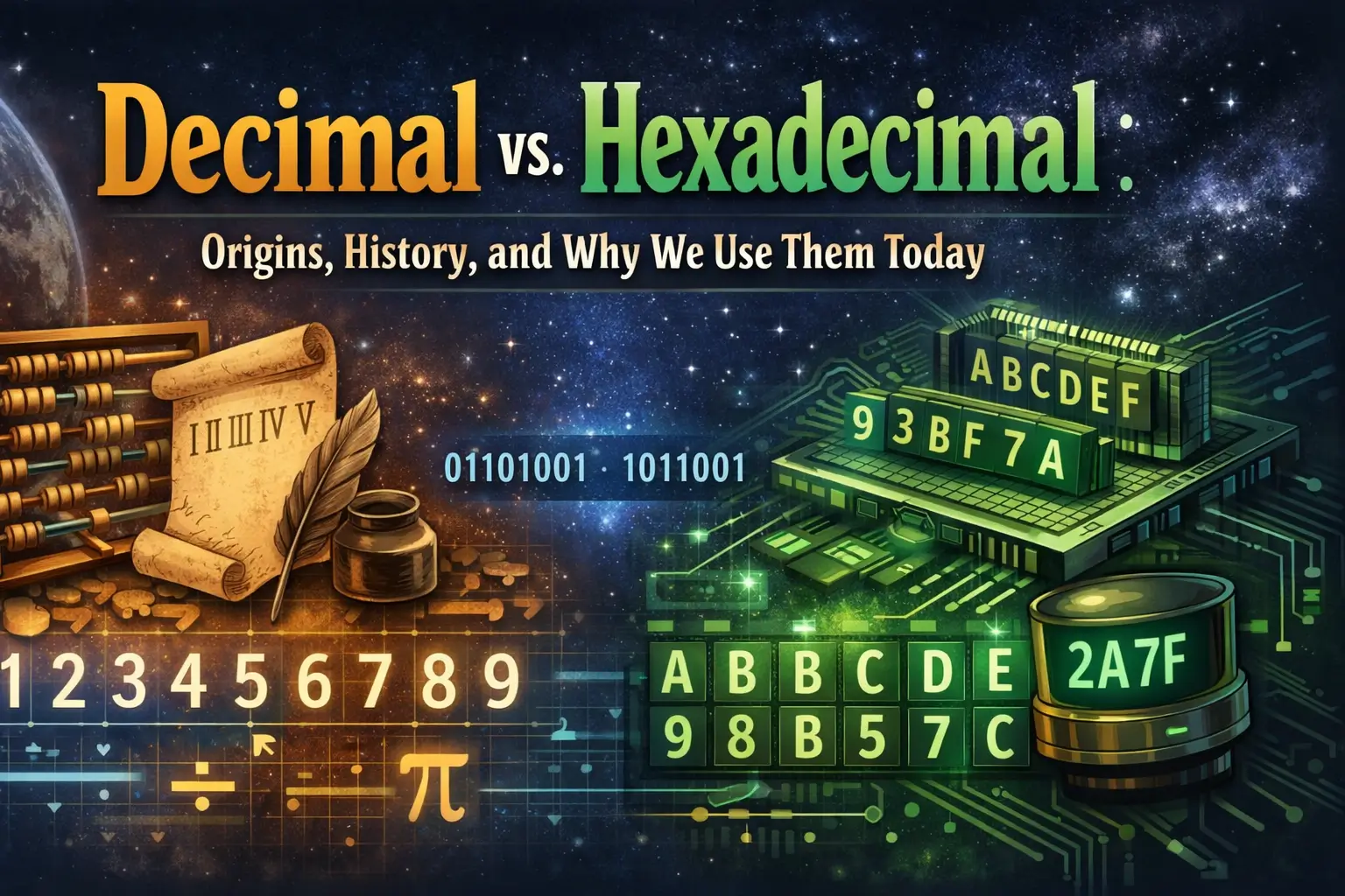 Decimal vs. Hexadecimal: Origins, History, and Why We Use Them Today