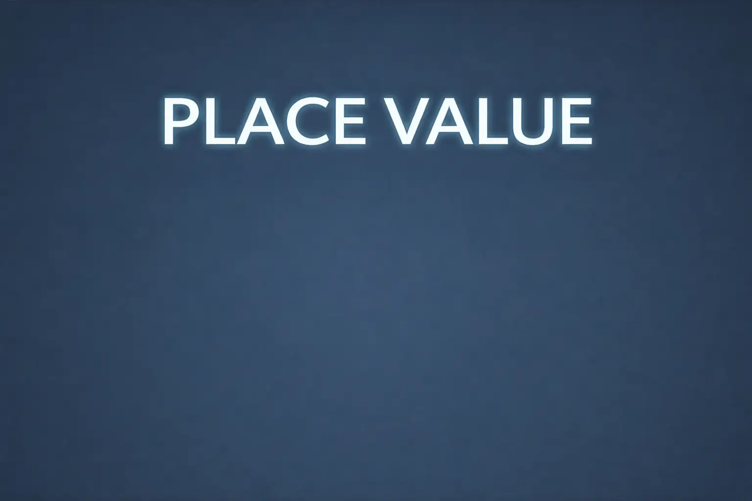 place value