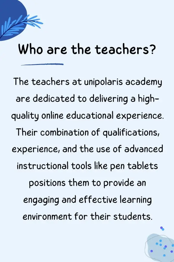 who are the teachers