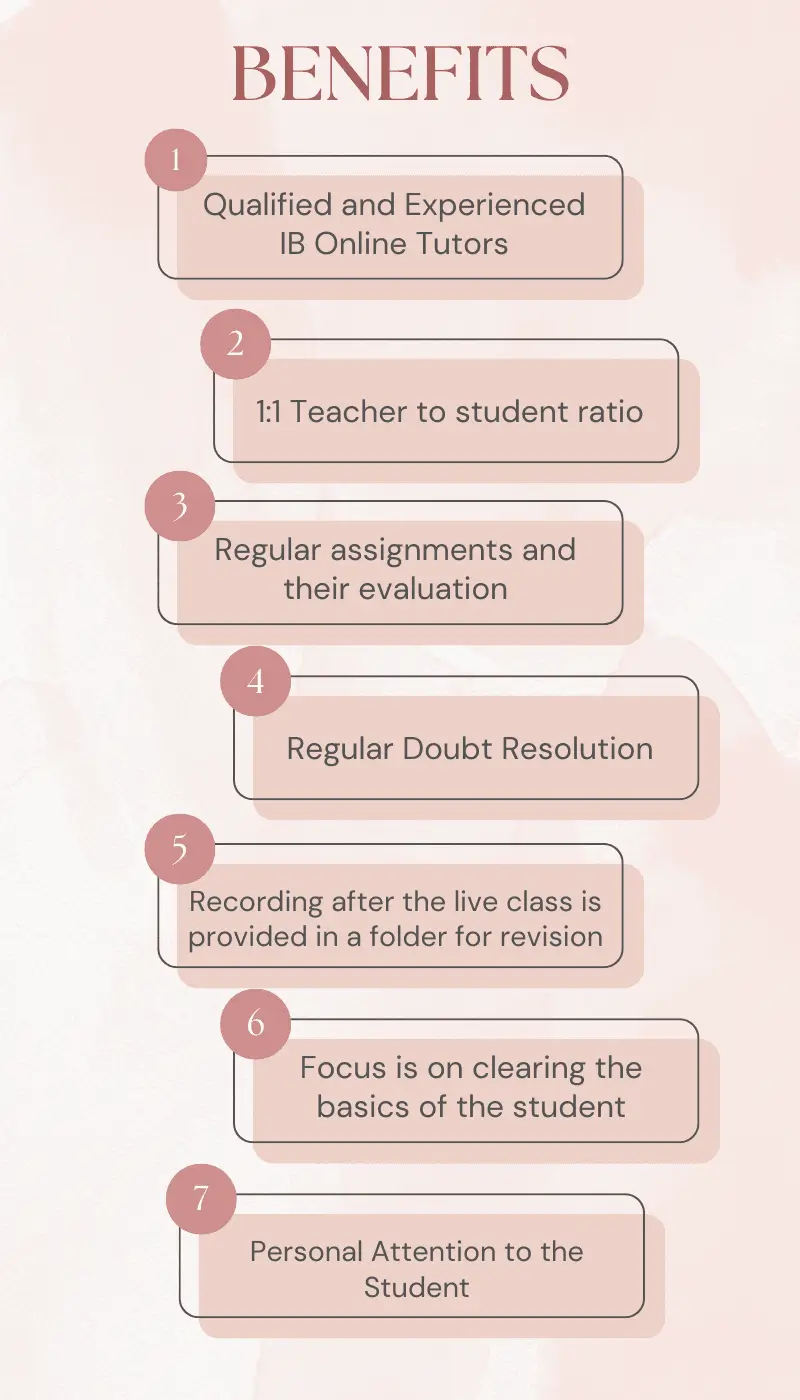 benefits ib online tuition
